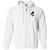 Pittsburgh Phantoms Full Zip Hoodie NASL Soccer Team color White Pittsburgh Phantoms Full Zip Hoodie NASL Soccer Team color White