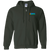 Team Hawaii Full Zip Hoodie NASL Soccer Team color Forest Green Team Hawaii Full Zip Hoodie NASL Soccer Team color Forest Green