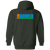 Team Hawaii Full Zip Hoodie NASL Soccer Team color Forest Green Team Hawaii Full Zip Hoodie NASL Soccer Team color Forest Green