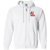 Tulsa Roughnecks Full Zip Hoodie NASL Soccer Team color White Tulsa Roughnecks Full Zip Hoodie NASL Soccer Team color White