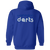Washington Darts Full Zip Hoodie NASL Soccer Team color Royal Blue Washington Darts Full Zip Hoodie NASL Soccer Team color Royal Blue