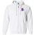 Washington Whips Full Zip Hoodie NASL Soccer Team color White Washington Whips Full Zip Hoodie NASL Soccer Team color White