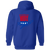Washington Whips Full Zip Hoodie NASL Soccer Team color Royal Blue Washington Whips Full Zip Hoodie NASL Soccer Team color Royal Blue