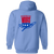 Washington Whips Full Zip Hoodie NASL Soccer Team color Carolina Blue Washington Whips Full Zip Hoodie NASL Soccer Team color Carolina Blue