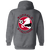 Buffalo Stallions Full Zip Hoodie MISL Soccer Team color Dark Heather Grey Buffalo Stallions Full Zip Hoodie MISL Soccer Team color Dark Heather Grey