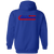 Las Vegas Americans Full Zip Hoodie MISL Soccer Team color Royal Blue Las Vegas Americans Full Zip Hoodie MISL Soccer Team color Royal Blue