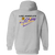 Los Angeles Lazers Full Zip Hoodie MISL Soccer Team color Sport Grey