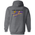 Los Angeles Lazers Full Zip Hoodie MISL Soccer Team color Dark Heather Grey