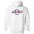 New York Arrows Full Zip Hoodie MISL Soccer Team color White New York Arrows Full Zip Hoodie MISL Soccer Team color White