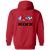 Philadelphia Kixx Full Zip Hoodie MISL Soccer Team color Red Philadelphia Kixx Full Zip Hoodie MISL Soccer Team color Red