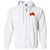 San Francisco Fog Full Zip Hoodie MISL Soccer Team color White San Francisco Fog Full Zip Hoodie MISL Soccer Team color White