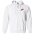 Boston Astros Full Zip Hoodie ASL Soccer Team color White Boston Astros Full Zip Hoodie ASL Soccer Team color White