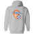 California Sunshine Full Zip Hoodie ASL Soccer Team color Sport Grey