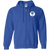 Chicago Cats Full Zip Hoodie ASL Soccer Team color Royal Blue Chicago Cats Full Zip Hoodie ASL Soccer Team color Royal Blue