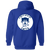 Chicago Cats Full Zip Hoodie ASL Soccer Team color Royal Blue Chicago Cats Full Zip Hoodie ASL Soccer Team color Royal Blue