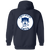 Chicago Cats Full Zip Hoodie ASL Soccer Team color Navy Chicago Cats Full Zip Hoodie ASL Soccer Team color Navy