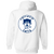 Chicago Cats Full Zip Hoodie ASL Soccer Team color White Chicago Cats Full Zip Hoodie ASL Soccer Team color White