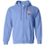Connecticut Wildcats Full Zip Hoodie ASL Soccer Team color Carolina Blue Connecticut Wildcats Full Zip Hoodie ASL Soccer Team color Carolina Blue