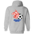 Connecticut Wildcats Full Zip Hoodie ASL Soccer Team color Sport Grey Connecticut Wildcats Full Zip Hoodie ASL Soccer Team color Sport Grey