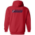 Connecticut Yankees Full Zip Hoodie ASL Soccer Team color Red Connecticut Yankees Full Zip Hoodie ASL Soccer Team color Red