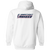 Connecticut Yankees Full Zip Hoodie ASL Soccer Team color White Connecticut Yankees Full Zip Hoodie ASL Soccer Team color White