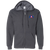 Miami Americans Full Zip Hoodie ASL Soccer Team color Dark Heather Grey Miami Americans Full Zip Hoodie ASL Soccer Team color Dark Heather Grey