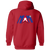 Miami Americans Full Zip Hoodie ASL Soccer Team color Red Miami Americans Full Zip Hoodie ASL Soccer Team color Red