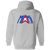 Miami Americans Full Zip Hoodie ASL Soccer Team color Sport Grey Miami Americans Full Zip Hoodie ASL Soccer Team color Sport Grey