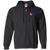 New Jersey Eagles Full Zip Hoodie ASL Soccer Team color Black New Jersey Eagles Full Zip Hoodie ASL Soccer Team color Black