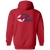 New Jersey Eagles Full Zip Hoodie ASL Soccer Team color Red New Jersey Eagles Full Zip Hoodie ASL Soccer Team color Red