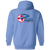 New Jersey Eagles Full Zip Hoodie ASL Soccer Team color Columbia Blue New Jersey Eagles Full Zip Hoodie ASL Soccer Team color Columbia Blue