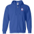 New York Apollo Full Zip Hoodie ASL Soccer Team color Royal Blue New York Apollo Full Zip Hoodie ASL Soccer Team color Royal Blue