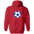 New York Apollo Full Zip Hoodie ASL Soccer Team color Red New York Apollo Full Zip Hoodie ASL Soccer Team color Red