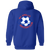 New York Apollo Full Zip Hoodie ASL Soccer Team color Royal Blue New York Apollo Full Zip Hoodie ASL Soccer Team color Royal Blue