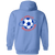 New York Apollo Full Zip Hoodie ASL Soccer Team color Carolina Blue New York Apollo Full Zip Hoodie ASL Soccer Team color Carolina Blue