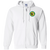 Oakland Buccaneers Full Zip Hoodie ASL Soccer Team color White Oakland Buccaneers Full Zip Hoodie ASL Soccer Team color White