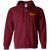 Philadelphia Spartans Full Zip Hoodie ASL Soccer Team color Maroon