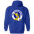 Rhode Island Oceaneers Full Zip Hoodie ASL Soccer Team color Royal Blue Rhode Island Oceaneers Full Zip Hoodie ASL Soccer Team color Royal Blue