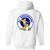 Rhode Island Oceaneers Full Zip Hoodie ASL Soccer Team color White Rhode Island Oceaneers Full Zip Hoodie ASL Soccer Team color White