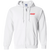 Rochester Flash Full Zip Hoodie ASL Soccer Team color White Rochester Flash Full Zip Hoodie ASL Soccer Team color White