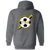 Utah Golden Spikers Full Zip Hoodie ASL Soccer Team color Dark Grey