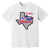 Dallas Chaparrals T-shirt Heavyweight ABA Basketball Team Fan Apparel Tee color White