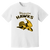 Waterloo Hawks T-shirt Heavyweight NBA Basketball Team Fan Apparel Tee color White