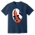 Edmonton Hockey Goalie Mask T-shirt color Navy