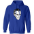 New York Rangers NHL Ed Giacomin Goalie Mask Hoodie Pullover color Royal Blue