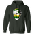 Minnesota North Stars NHL Gilles Meloche Goalie Mask Hoodie Pullover color Forest Green