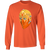 Philadelphia Blazers Goalie Mask Long Sleeve Shirt WHA Hockey in Orange