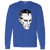 New York Rangers NHL Ed Giacomin Goalie Mask Long Sleeve Shirt color Royal Blue