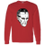 New York Rangers NHL Ed Giacomin Goalie Mask Long Sleeve Shirt color Red