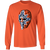 Edmonton Oilers NHL Gary Edwards Goalie Mask Long Sleeve Shirt color Orange